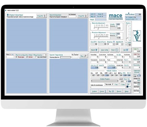 tela sistema Mace SpermTracker®